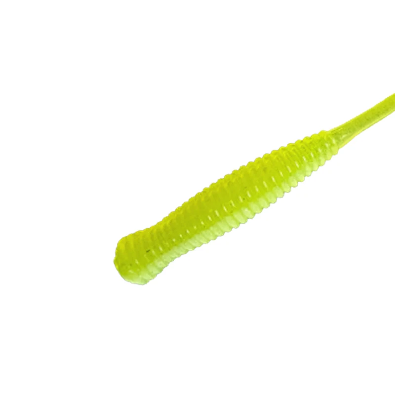 12 Uds Mini señuelo suave de pesca de raíz 4,5 cm 0,3g pesca Artificial de silicona cola recta olor a pescado Leurre Souple Swimbait de plástico - imagen 2