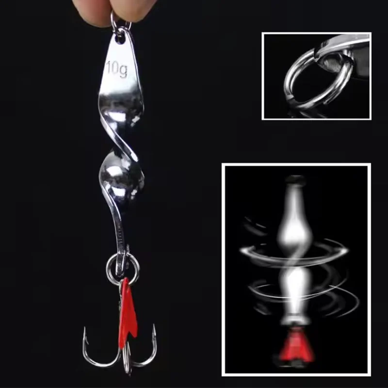 WEIHE 1 pieza 14g 70mm paso lento cuchara de jigging lentejuelas cuerpo duro vib señuelo de pesca de metal - imagen 3