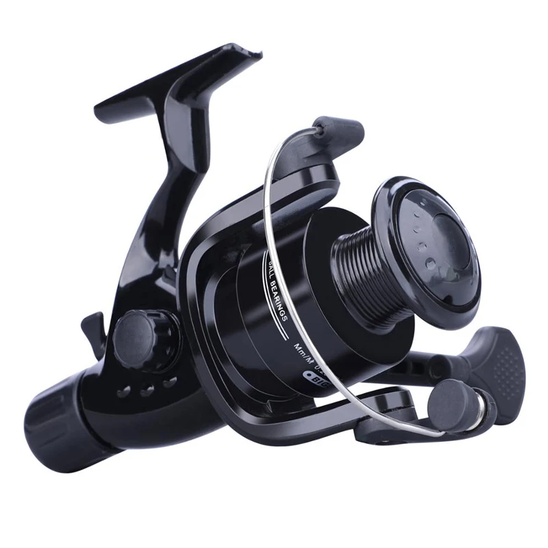 Sougayilang-carrete de pesca giratorio, aparejos de pesca de agua dulce, rueda de pesca, Post-Carga, negro/blanco, 5,1: 1 - imagen 2