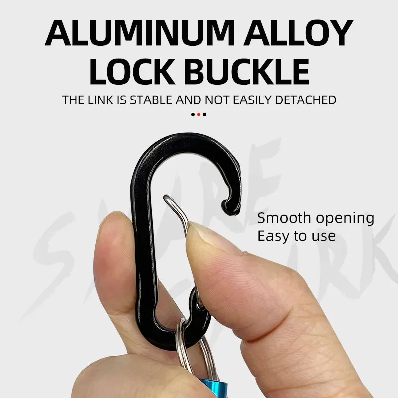 Herramientas de pesca, llavero magnético de liberación de red, Retractor de red de pesca con mosca, imán, soporte de Clip de Metal, aparejos de pesca - imagen 3