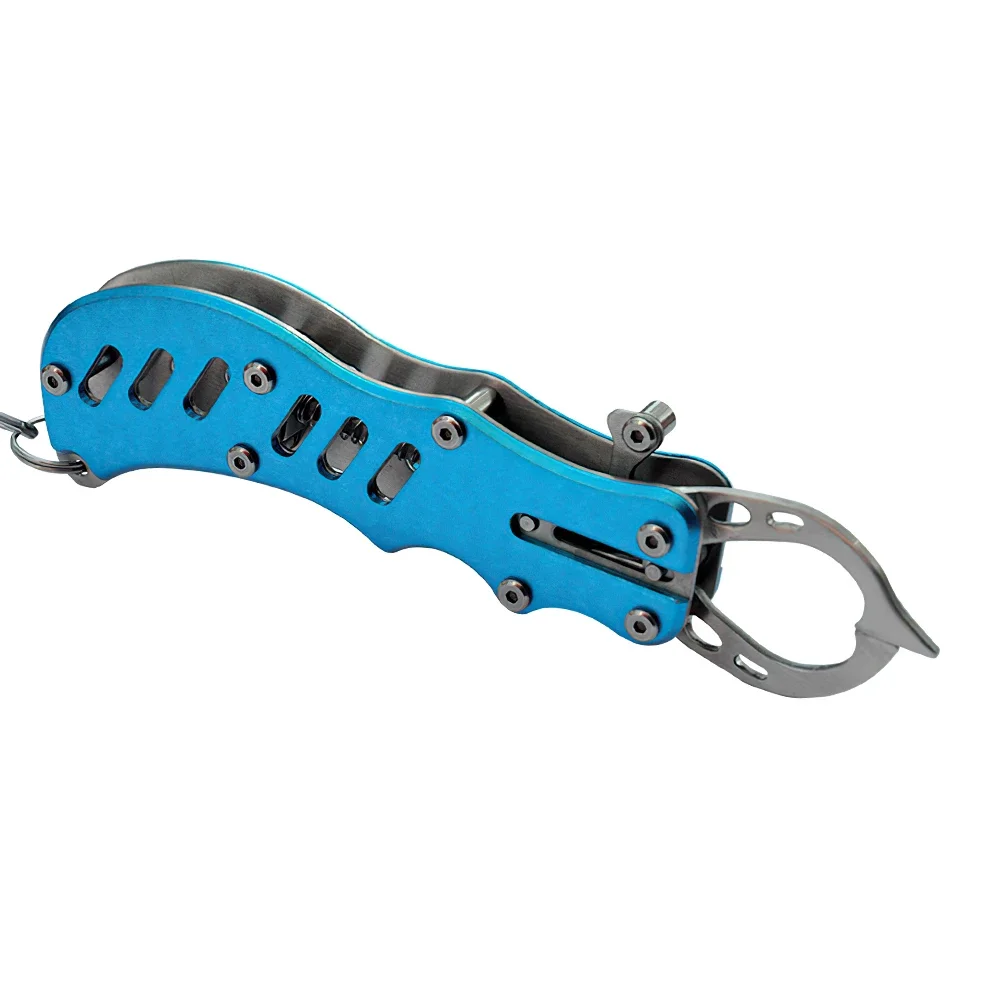 Agarre de mano portátil de acero inoxidable, gancho de agarre de pesca, pinza de labio, gancho de agarre de pescado, herramienta de aparejos de pesca - imagen 3