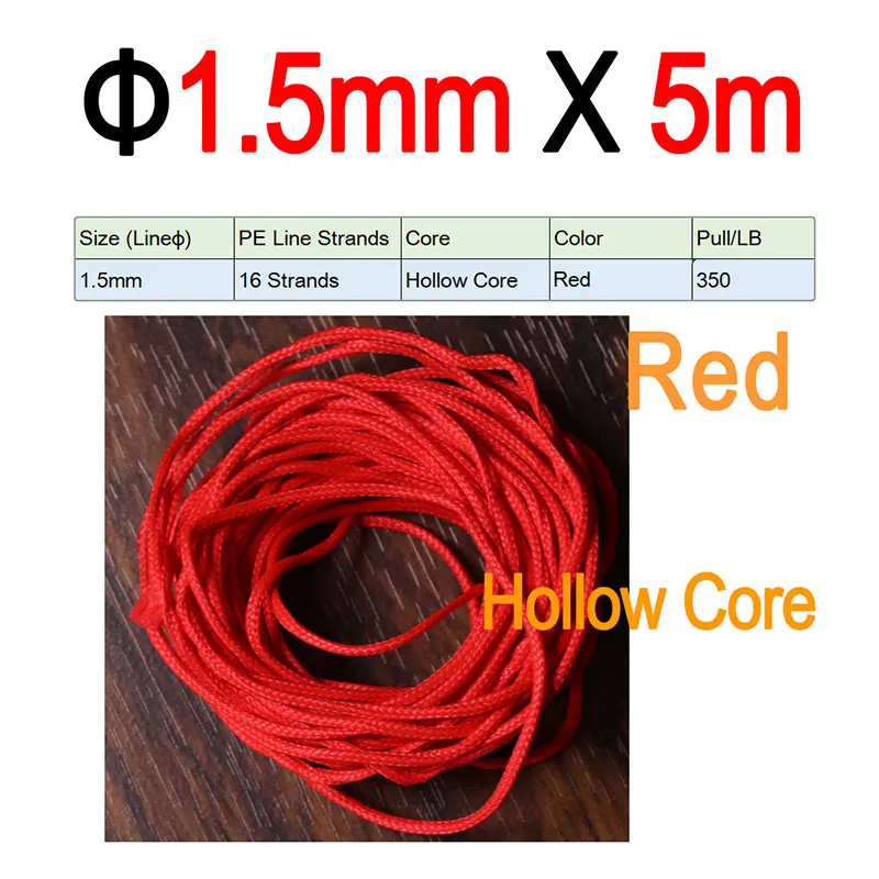 1.5mm X 5m Red