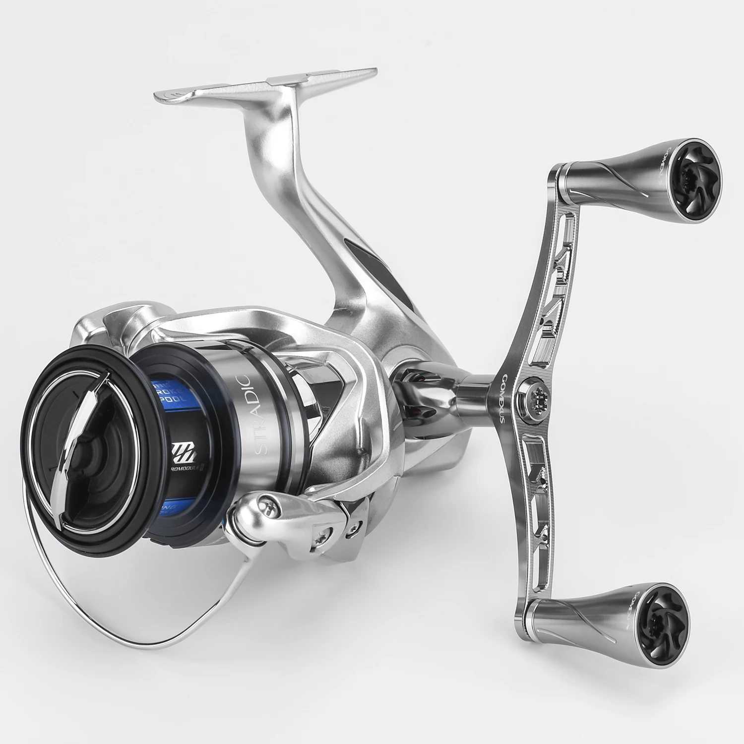 Gomexus mango doble Eging pesca 92mm mango de carrete para Daiwa Exist Certate Fuego balístico Luvias Tatula LT Spinning - imagen 4