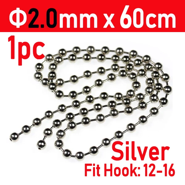 1pc Silver 2l0mm