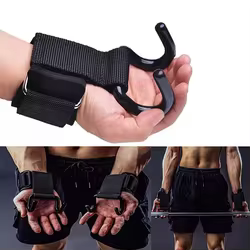 Protector de muñeca con mancuernas, ganchos antideslizantes para levantamiento de pesas, levantamiento de pesas, barbilla y gancho de Fitness, entrenamiento de dominadas y Fitness, 1-2 uds.