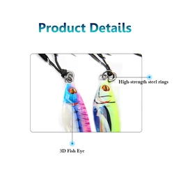 Señuelo Metálico de Jigging Lento para Pesca de Costa y Alta Mar