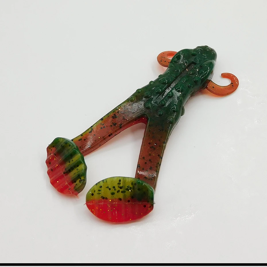 ESFISHING Señuelos de pesca Bog Frog 80mm 5 uds Leurre Souple cebo de plástico blando trucha Artificial swimbait - imagen 4