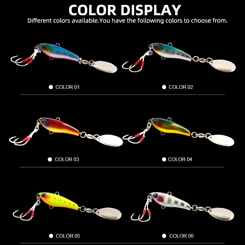 Señuelos giratorios de trabajo mágico, plantilla de Metal, 20g, 30g, 40g, cebo Artificial, pesca en el mar, cola de agua salada, Spinner, accesorios de pesca - imagen 5