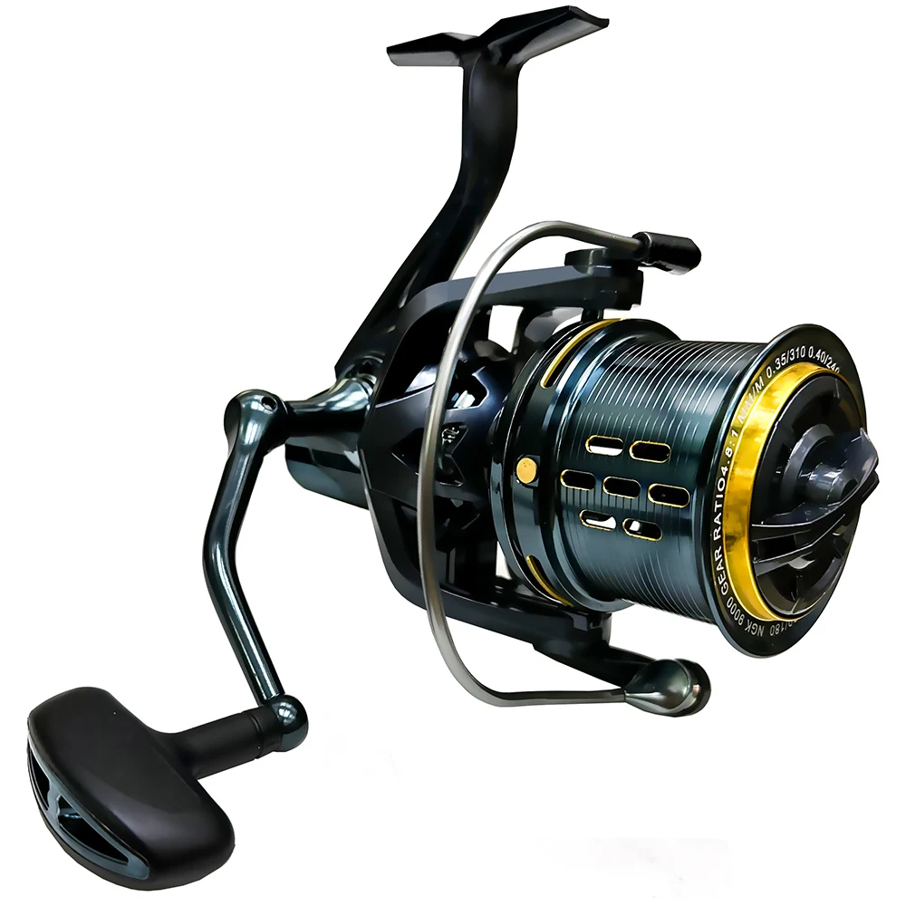 Carrete de pesca Spinnig de larga distancia, serie 8000 9000 10000 12000 14000, equipo de pesca de barco de arrastre máximo de 20KG para gran juego, pez, carpa, Lucio - imagen 2