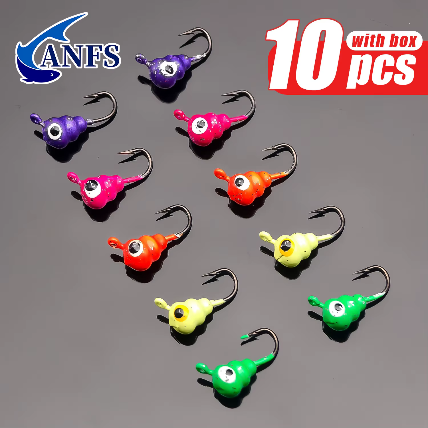 Jigs para pesca en hielo ANFS – 10 uds - imagen 2