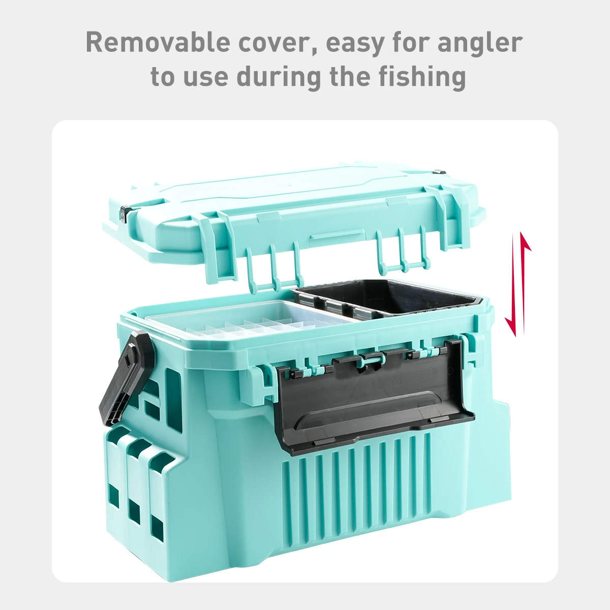 Caja de aparejos de pesca de 20L con caja egi Caja de aparejos de pesca multifunción de material de calidad - imagen 2