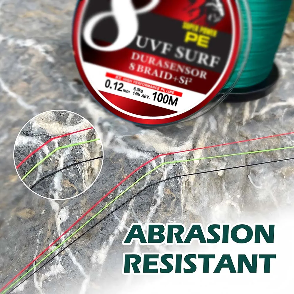 ZUKIBO-sedal de pesca trenzado Super Power X8, PE Patriot, 8 hebras, 100M, 300M, 500M, 1000M, 2000M, 3000M, tejido de pesca, línea súper fuerte - imagen 4