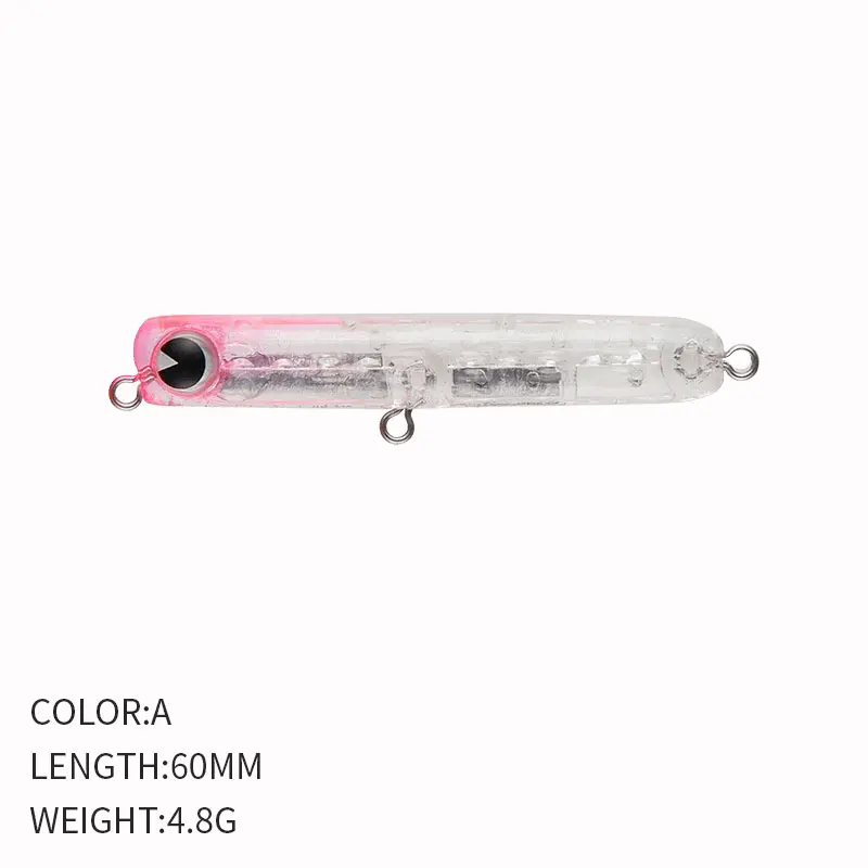 Lápiz de gravedad que se hunde, señuelo de pesca pesado, 60MM, 4,8G, cebo de plástico duro para agua salada, pececillo, Wobbler - imagen 3