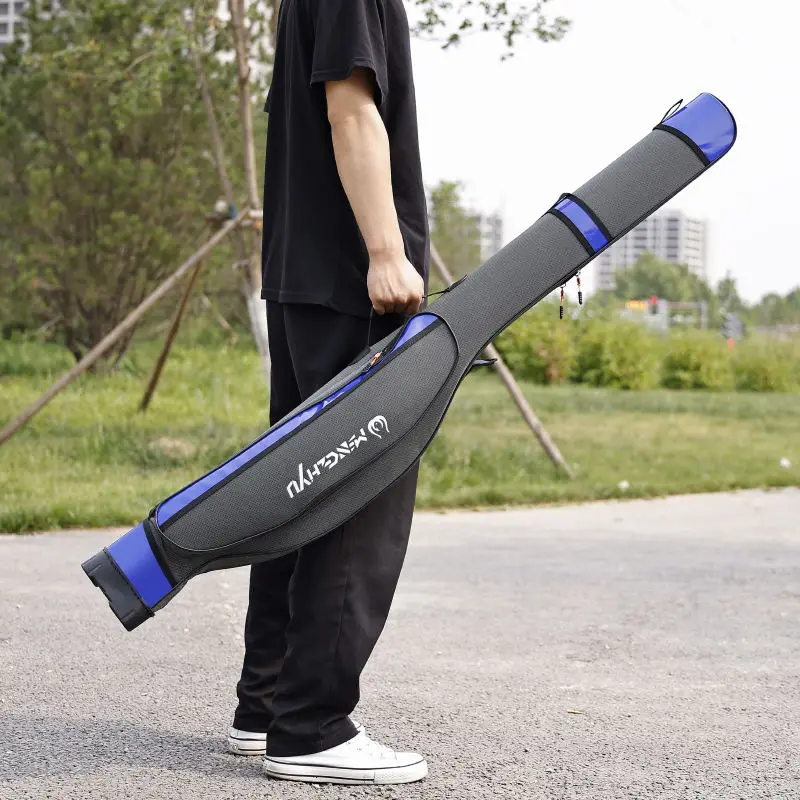 Bolsa de almacenamiento para caña de pescar de carcasa dura de nailon, 95cm, 110cm, 125cm, 135cm, bolsa de almacenamiento para caña de pescar portátil ”.이........... - imagen 5