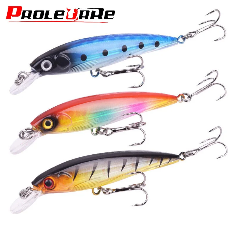 Señuelos de Pesca Jerkbait Minnow, cebo duro, Artificial para Wobbler Lucio, Carpa, lubina, Crankbaits, pesca de curricán, aparejos Swimbait, 1 pieza