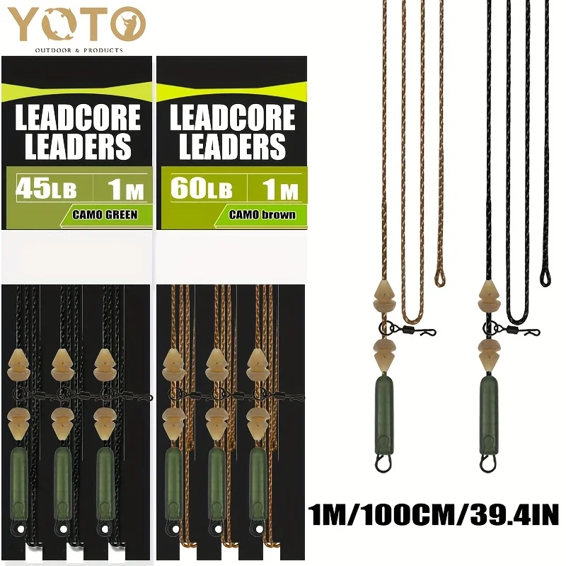 YOTO Rigtrip - Línea trenzada con núcleo de plomo para carpa