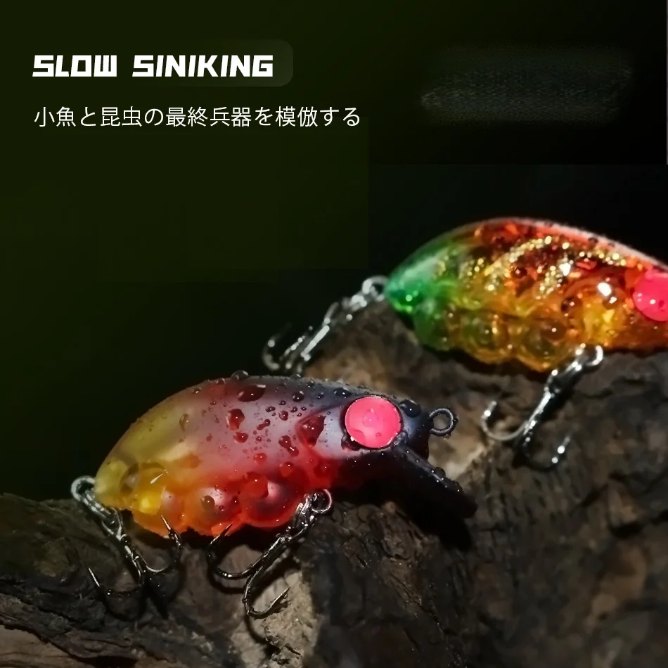 Swolfy 4 Uds 40mm 3,4g Mini Señuelos de Pesca de pececillo hundido Jerkbaits cebo Artificial Wobbler señuelo para pesca de carpa lubina y trucha - imagen 4