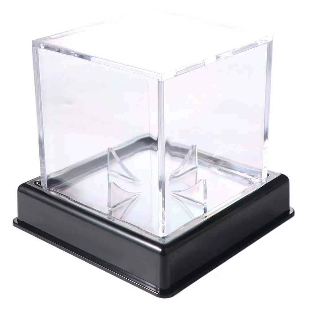 Caja de béisbol acrílica de Softbol, protección UV a prueba de polvo, vitrina de béisbol, caja de almacenamiento transparente y transparente, deportes de equipo de béisbol - imagen 5