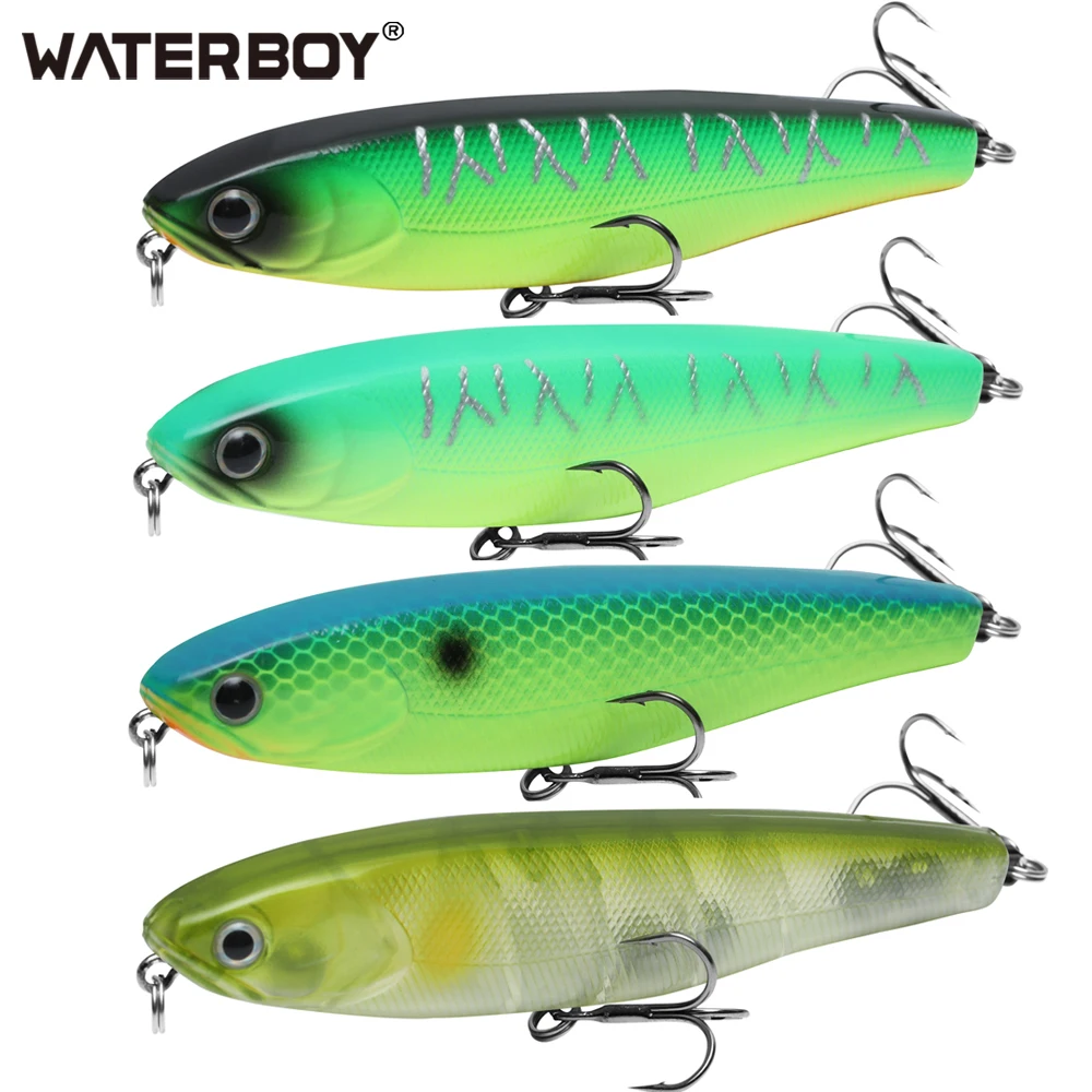 WATERBOY-cebo de Pesca con lápiz, 8,5 cm, 9,5 cm, 12,8 cm, señuelo Artificial duro, StickBait, recién llegado, fábrica de señuelos de peces, Wobbler, Pesca - imagen 4