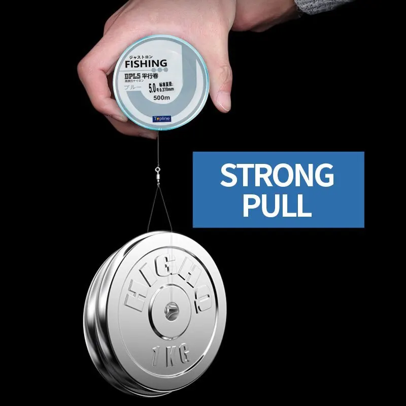 Sedal de pesca de nailon, monofilamento japonés superfuerte, línea principal de 500m, 0,4 #2 #2,5 #, cordón de pesca para agua salada - imagen 3