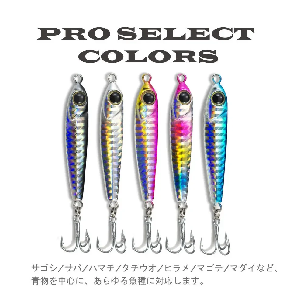 COUNTBASS 23 g 0,81 oz Micro señuelos de pesca con anzuelo triple Metal Sea Bass Jigging Game - imagen 3