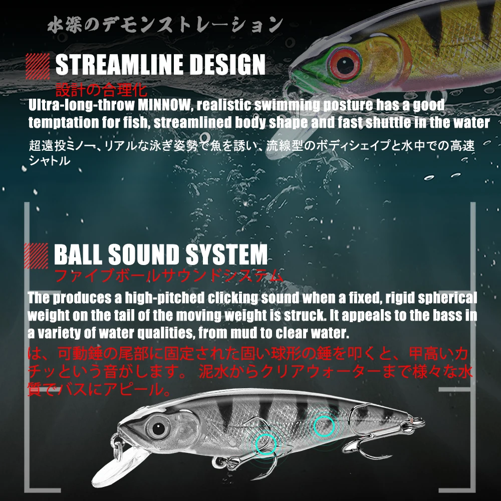 Señuelo de Pesca de pececillos, cebo Artificial para Pesca de agua salada, trucha, carpa, curricán, 2023g/9,6 cm, 8,5 - imagen 3