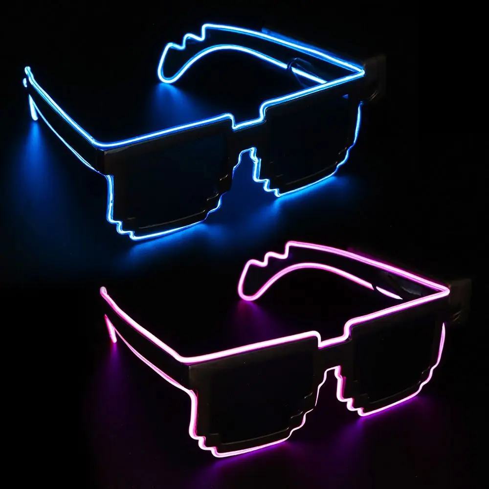 Gafas intermitentes divertidas de neón para fiesta Rave para niños adultos, perfectas para discotecas de fiesta de neón de cumpleaños, Navidad y Halloween - imagen 2