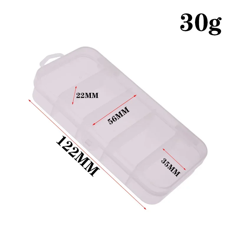 Caja de aparejos de pesca con 5/10/12 compartimentos, caja de almacenamiento, señuelo de pesca con mosca, cuchara, gancho, cebo, caja de aparejos, herramientas de accesorios de pesca - imagen 3