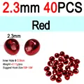 2.3mm Red 40pcs