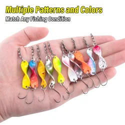 Señuelos Spinnerbait cuchara con cuchillas retorcidas para perca