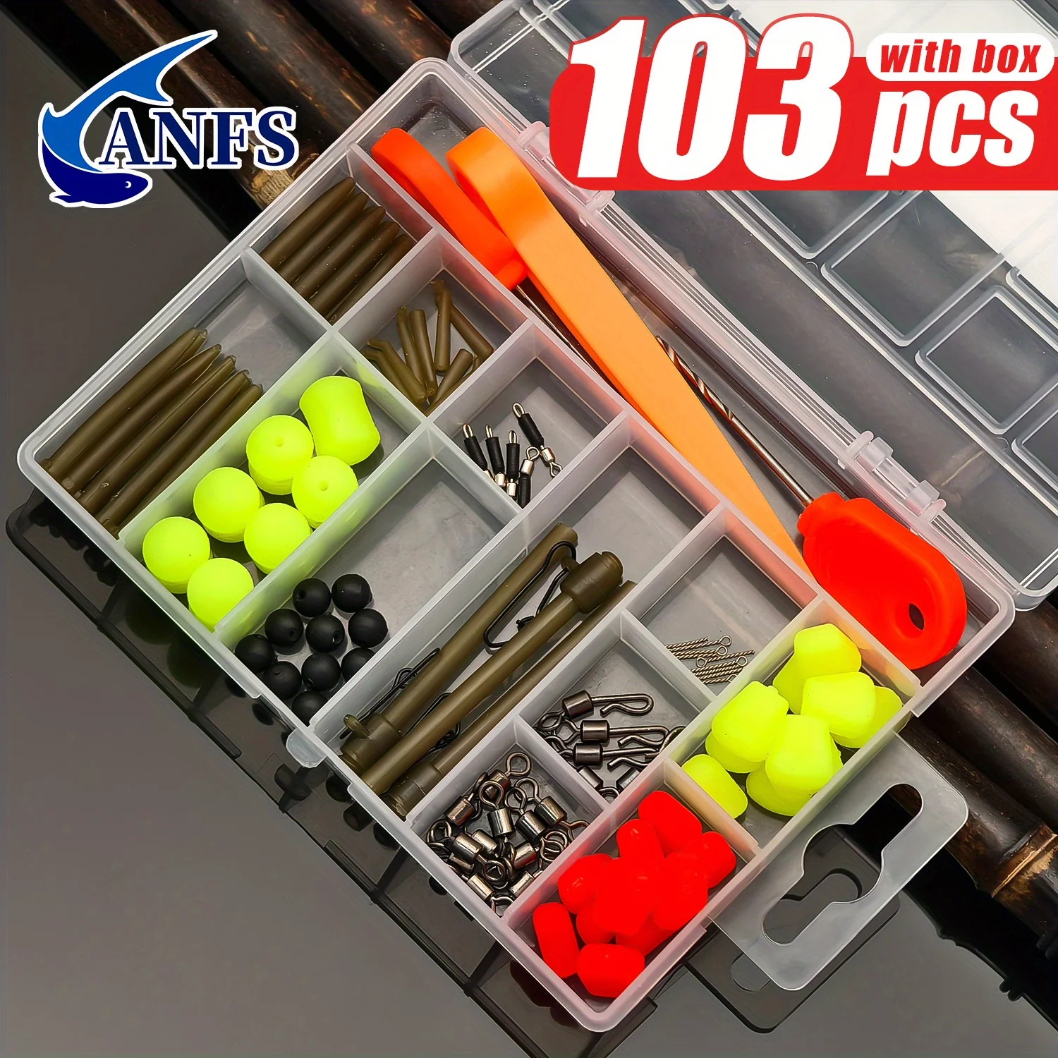 Kit accesorios para pesca de carpa con alimentador y plomos - imagen 3