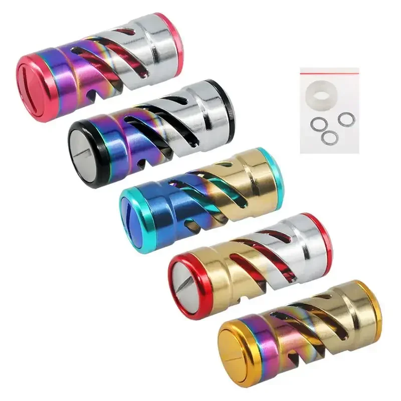 Perilla de carrete de pesca de aleación de titanio de 5 colores para accesorio de carrete DIY perilla personalizada colorida - imagen 2