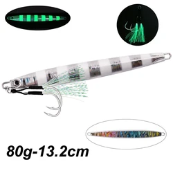 Jigbait Shore Cast - Jig metalico con anzuelo negro 80 g
