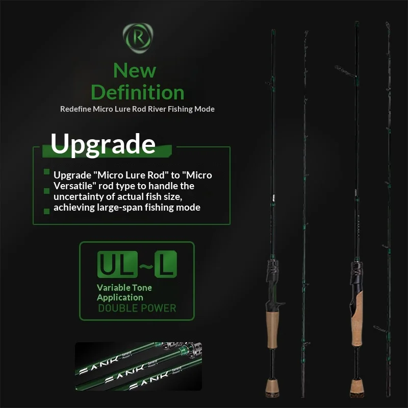 FANK Micro caña spinning UL – Ultrasuave para pesca en río - imagen 2
