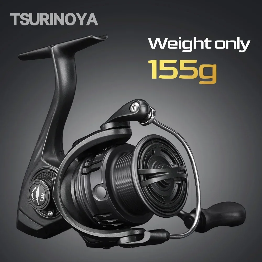 TSURINOYA 155g Ultraleichte Spinning Fishing Tintenfisch Forellenrolle FRERE C2000S 2500S 3000M Carbon Body Flache Spule Casting Vielseitig