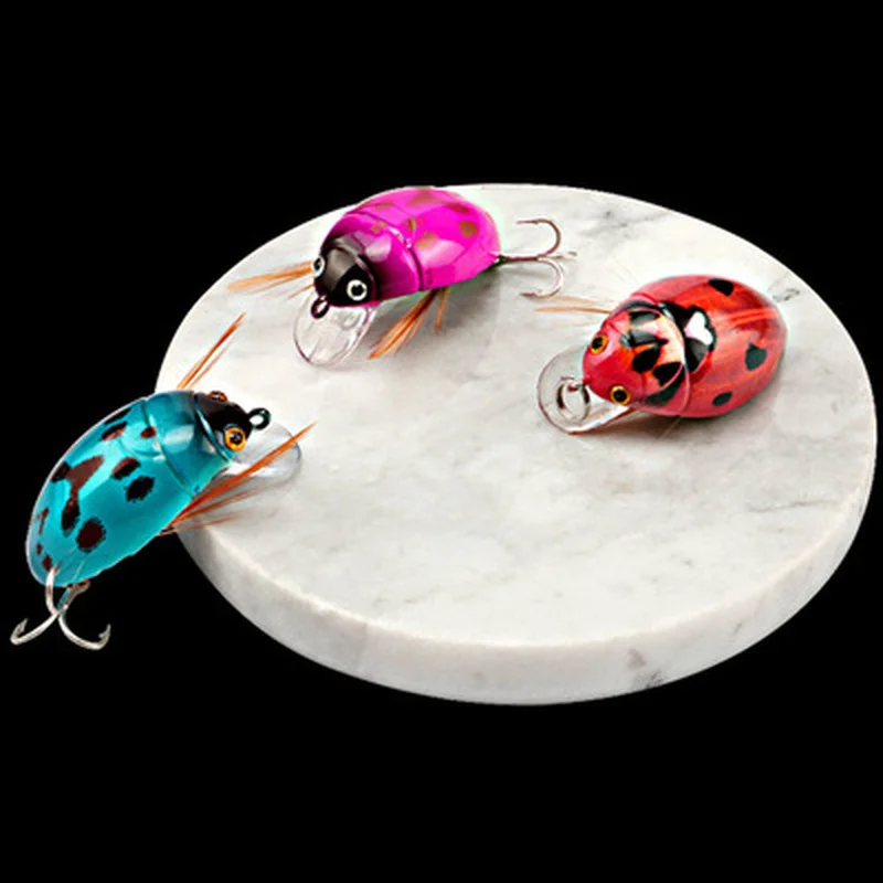 Aparejos de pesca de 38mm/4,1g, cebo de Cicada, señuelo de insecto, manivela de escarabajo de mar, Wobblers flotantes para pesca de carpa, lubina, 1 unidad - imagen 4