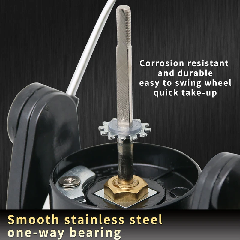 Carrete de Pesca DEUKIO, carrete giratorio fuerte de doble arrastre de 20kg, carrete de Pesca de mar para Pesca de carpa, carrete de repuesto gratis - imagen 2