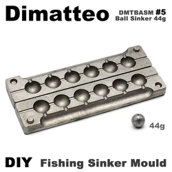Molde de plomo para bolas de pesca Dimatteo DMTBASM – 6 cavidades 44g