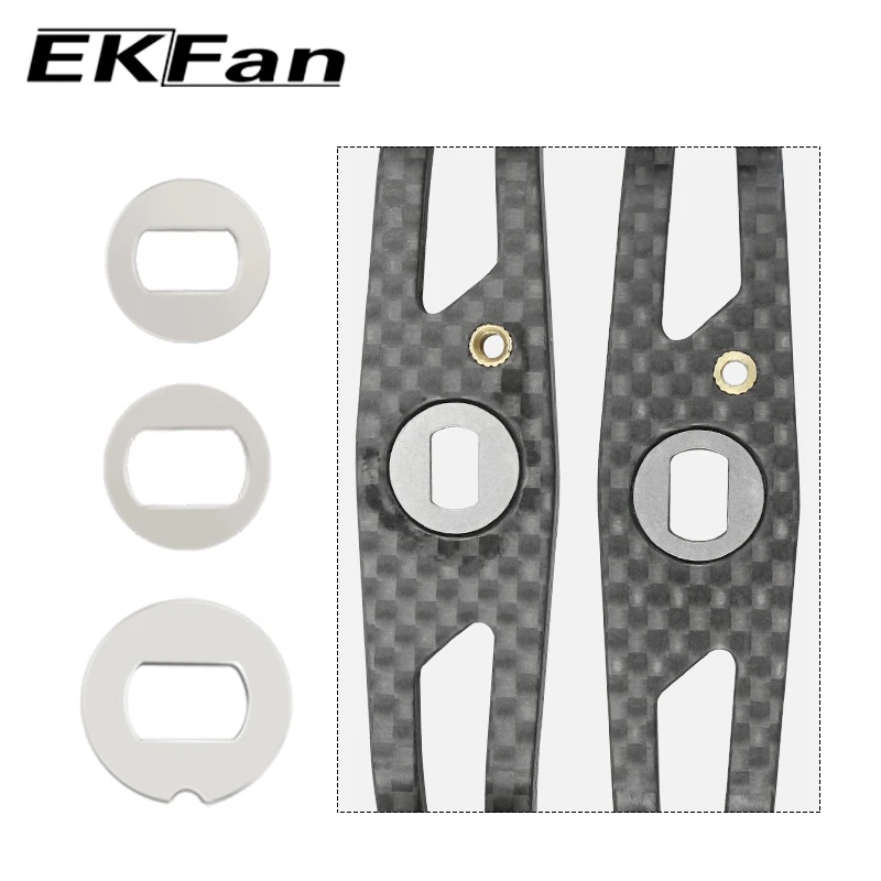 EKFan-arandelas DIY de acero inoxidable, 7x4MM, 8x5MM, traje para carrete Bastcast, piezas de mango de carbono - imagen 3