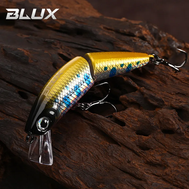 BLUX DR. Minnow Joint 50S Swimbait 50mm 3,2g hundimiento Wobbler señuelo de pesca cebo duro Artificial para Lucio trucha - imagen 5