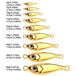 Señuelos Jig y Minnow en aleación de zinc con ojos 3D