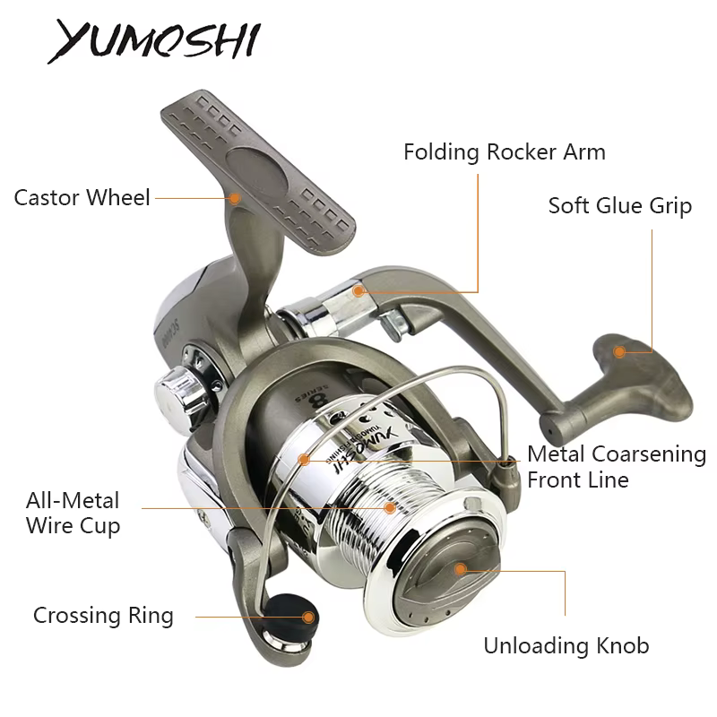 Carrete de pesca con 12 rodamientos de bolas, 5,5: 1, giratorio, plegable, intercambiable, para pesca SC 1000 - 7000 - imagen 5