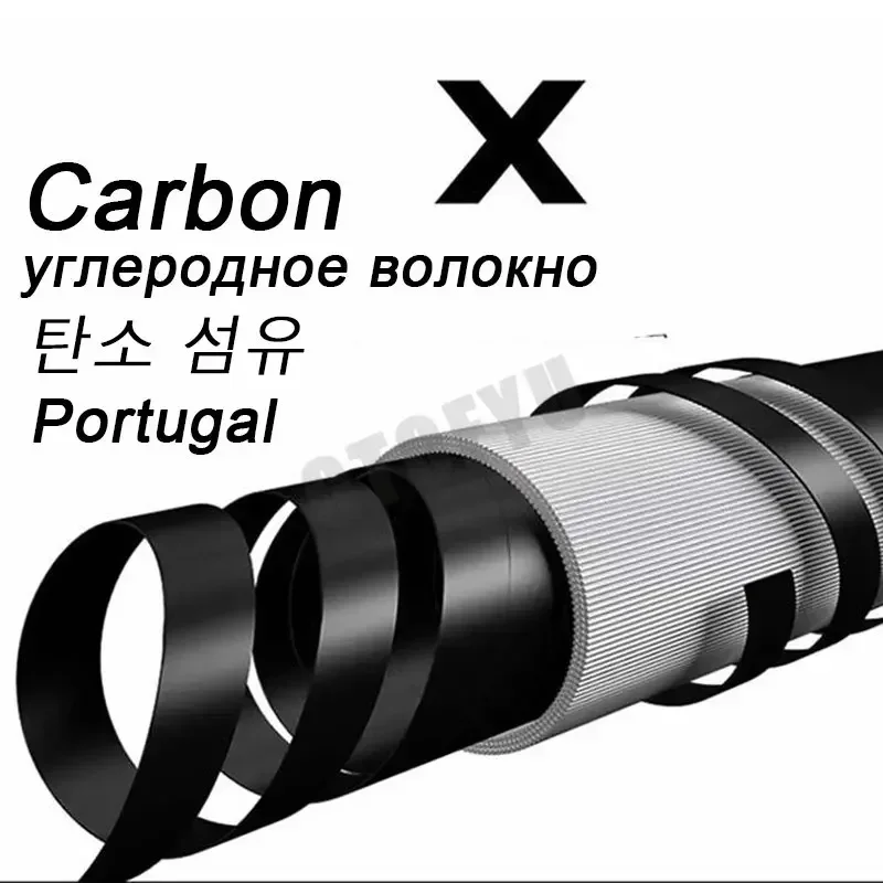 2.7-4.5M Saltwater Heavy Rod Big Game Spinning Rod Superhard Long Distance Throwing Shot Rod Beach Rocks Portable Telescopic Rod - imagen 4