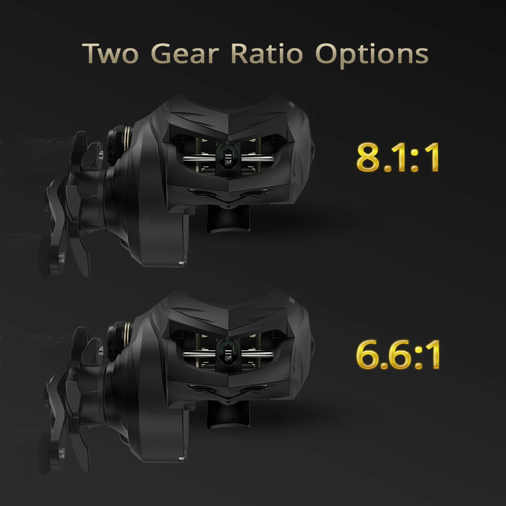 KastKing Eagle-carrete de pesca Baitcasting 7 + 1, rodamientos de bolas de acero inoxidable blindados, frenos magnéticos de arrastre máximo de 8kg, bobina de pesca - imagen 4