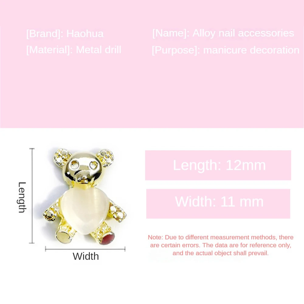 Diamantes de imitación decorativos elegantes y encantadores, accesorios de Arte de uñas de diamantes de imitación únicos de alta calidad, adornos de aleación únicos, ligeros - imagen 5