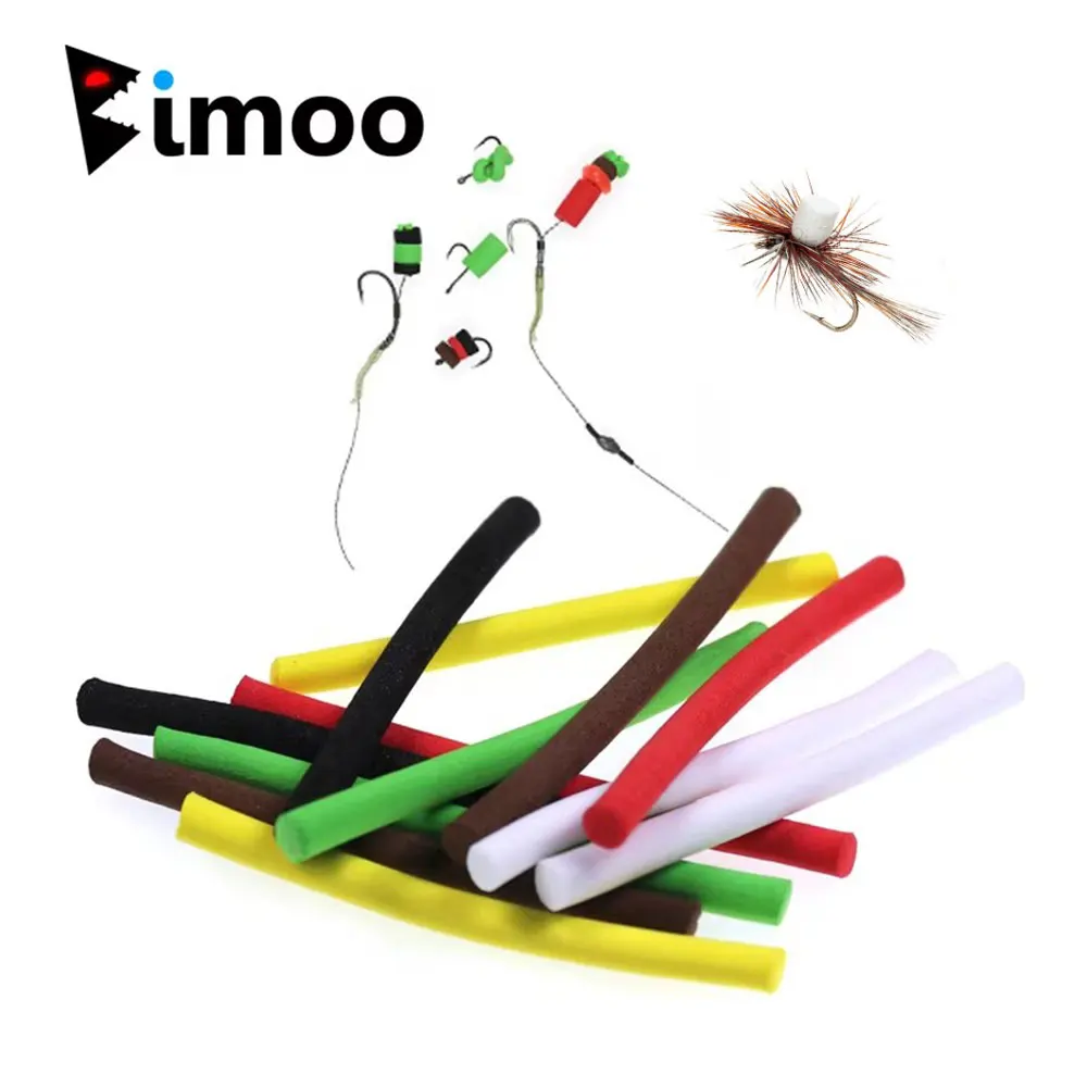 12 Uds., 3mm, 5mm, 8mm, flotador, palo de espuma para pesca, paracaídas, moscas secas, espuma emergente y Zig, espuma de cilindro suave, anzuelo de pesca de carpa - imagen 3
