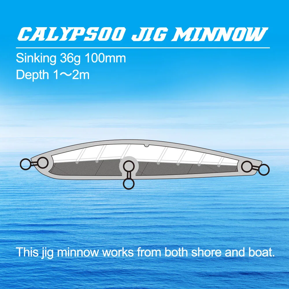 FSTK 2025 nuevo plantilla minnow manivela wobbler 36g 100mm Caplsoo hundimiento Minnow Artificial Jerkbait Bass Pike Carkbait Wobblers Swimbait - imagen 2