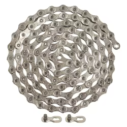 Cadena de bicicleta de 9 velocidades 116 eslabones 1/2 "X11/128 cadena de bicicleta de montaña plata acero alto en carbono para Shimano/SRAM y Campagnolo
