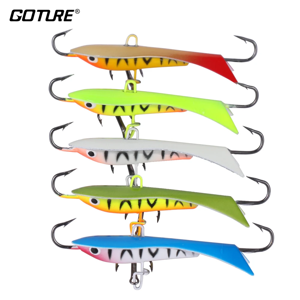 Goture-señuelo de Pesca de hielo, conjunto de equilibrador de plomo Jigging, plantilla de Pesca de hielo de invierno, cebo Artificial Wobblers para lubina, perca de Lucio - imagen 2
