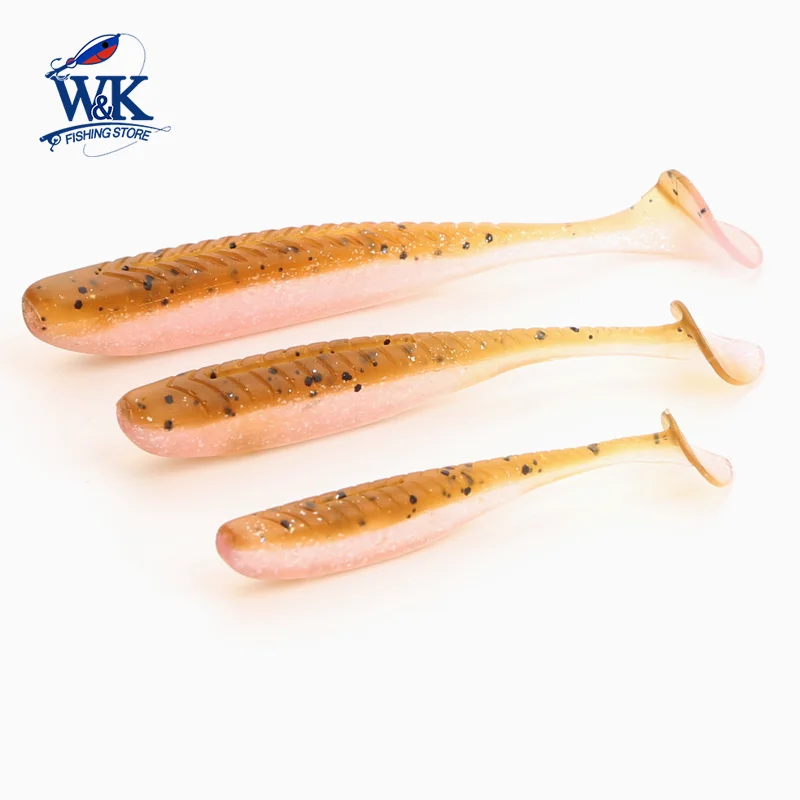 Perch Señuelos de Pesca de 5cm y 6cm, cebo blando con nuevo Color, verde, rosa, Easy Shinner, Mini Shad, cebo de pesca de agua dulce, aparejo de plantilla, Swimbait